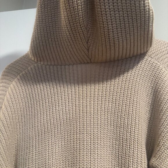 Striped Pattern Drop Shoulder Hooded Sweater,Long Sleeve XS/2 - Picture 8 of 12